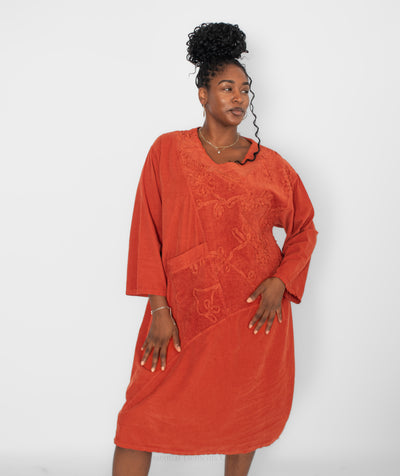 T by Transparente Patchwork Dress - Essential Elements Chicago
