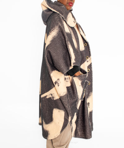 T by Transparente Poncho Coat - Essential Elements Chicago