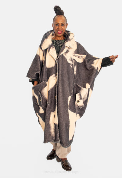 T by Transparente Poncho Coat - Essential Elements Chicago