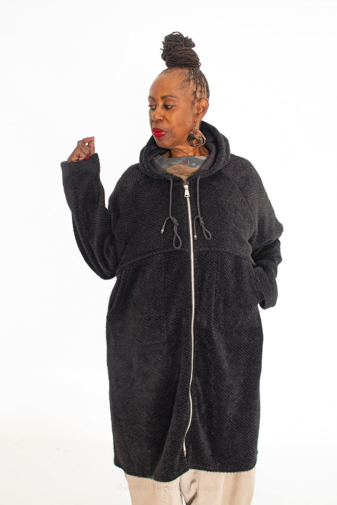 T by Transparente Hoodie Coat - Essential Elements Chicago