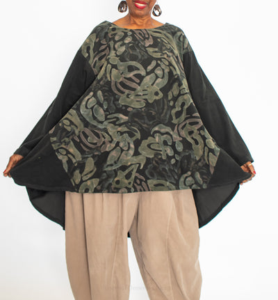 T by Transparente Cord Tunic, Black - Essential Elements Chicago