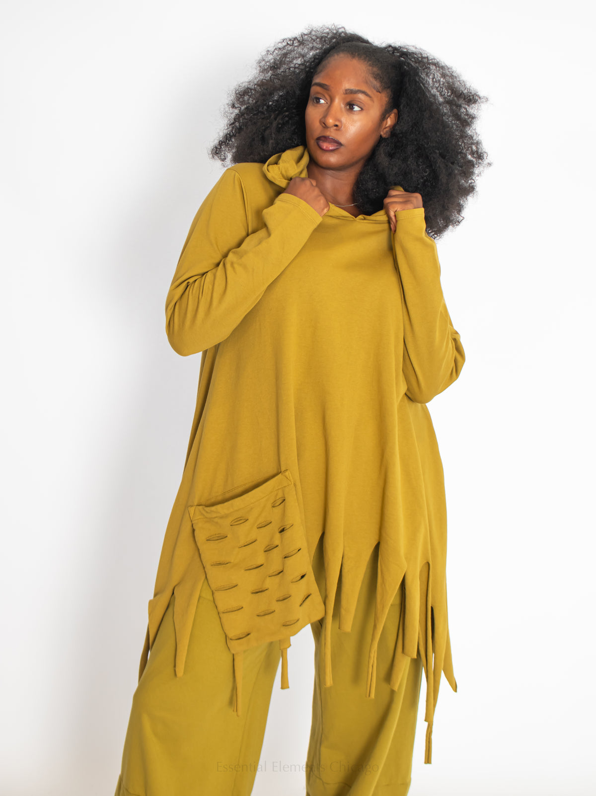 T by Transparente Laser Cut Hoodie - Essential Elements Chicago