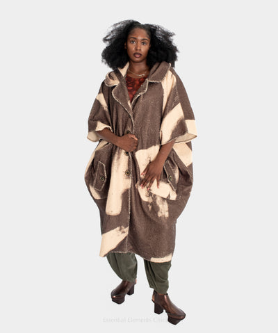 T by Transparente Poncho Coat - Essential Elements Chicago
