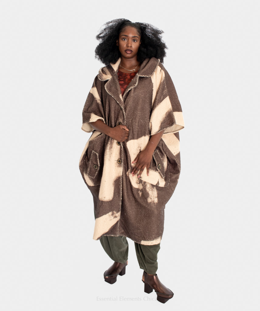 T by Transparente Poncho Coat - Essential Elements Chicago