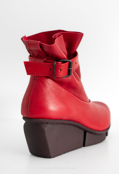 Trippen Clasp Bootie, Red