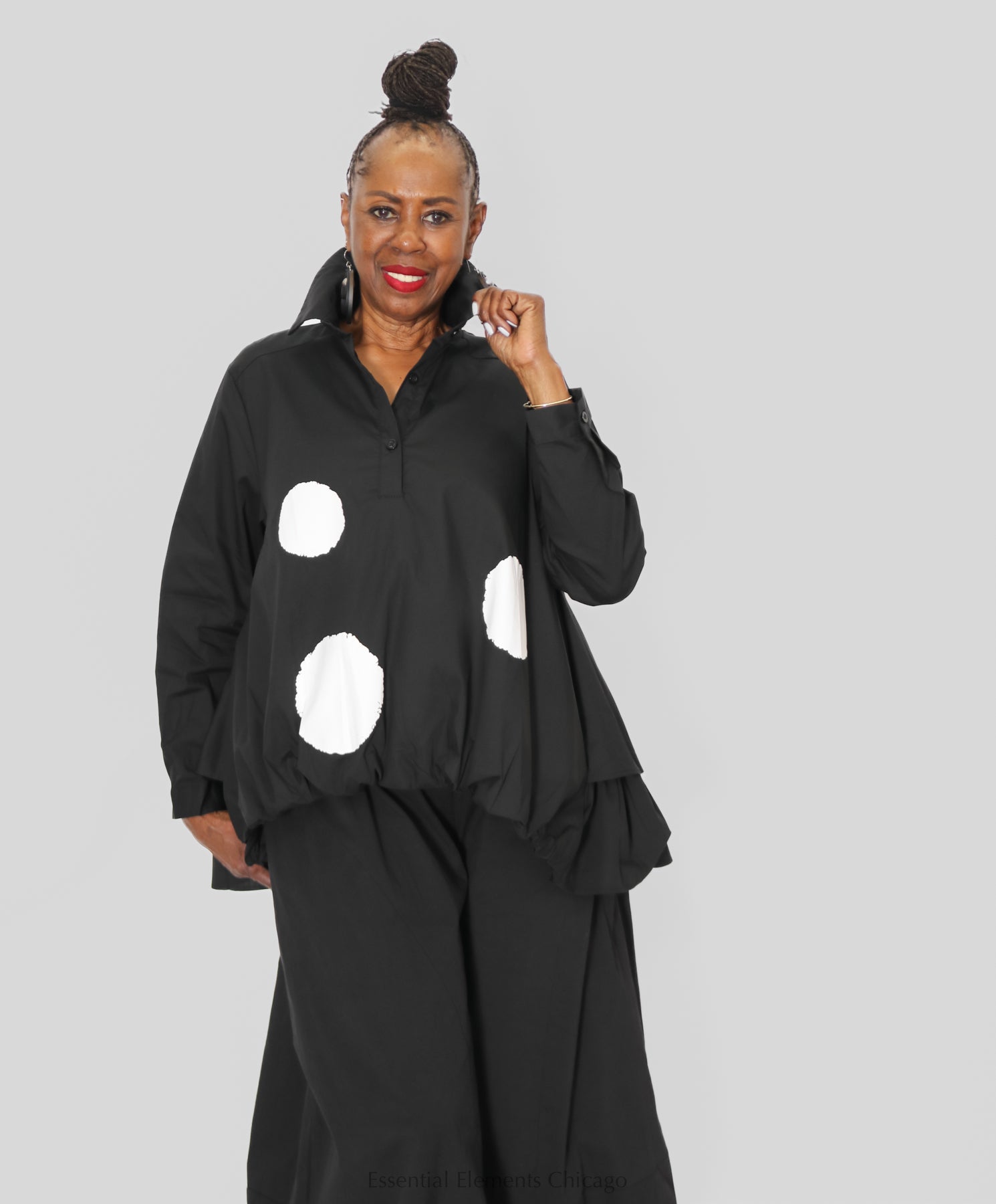 Vanite Couture White Circle Top