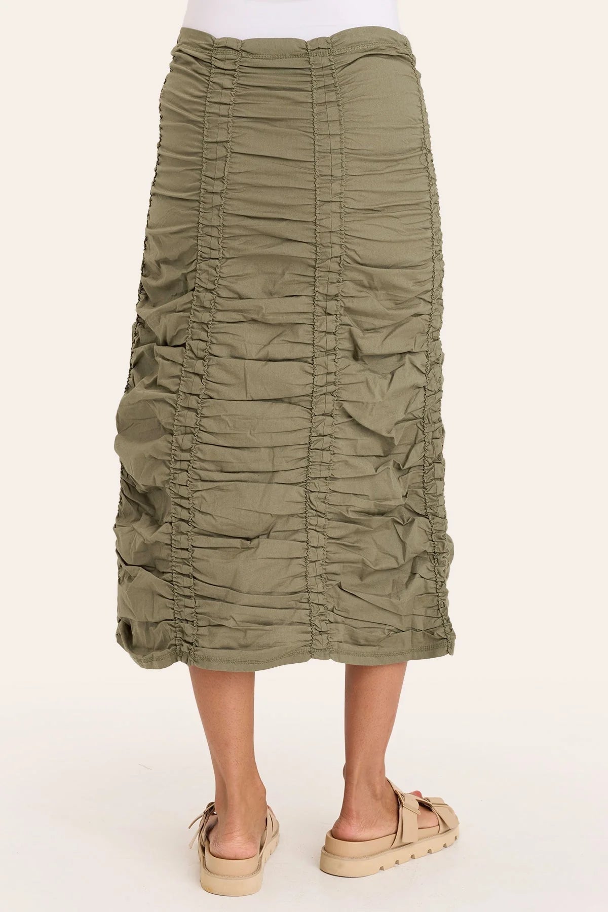 XCVI Shirred Double Panel Skirt