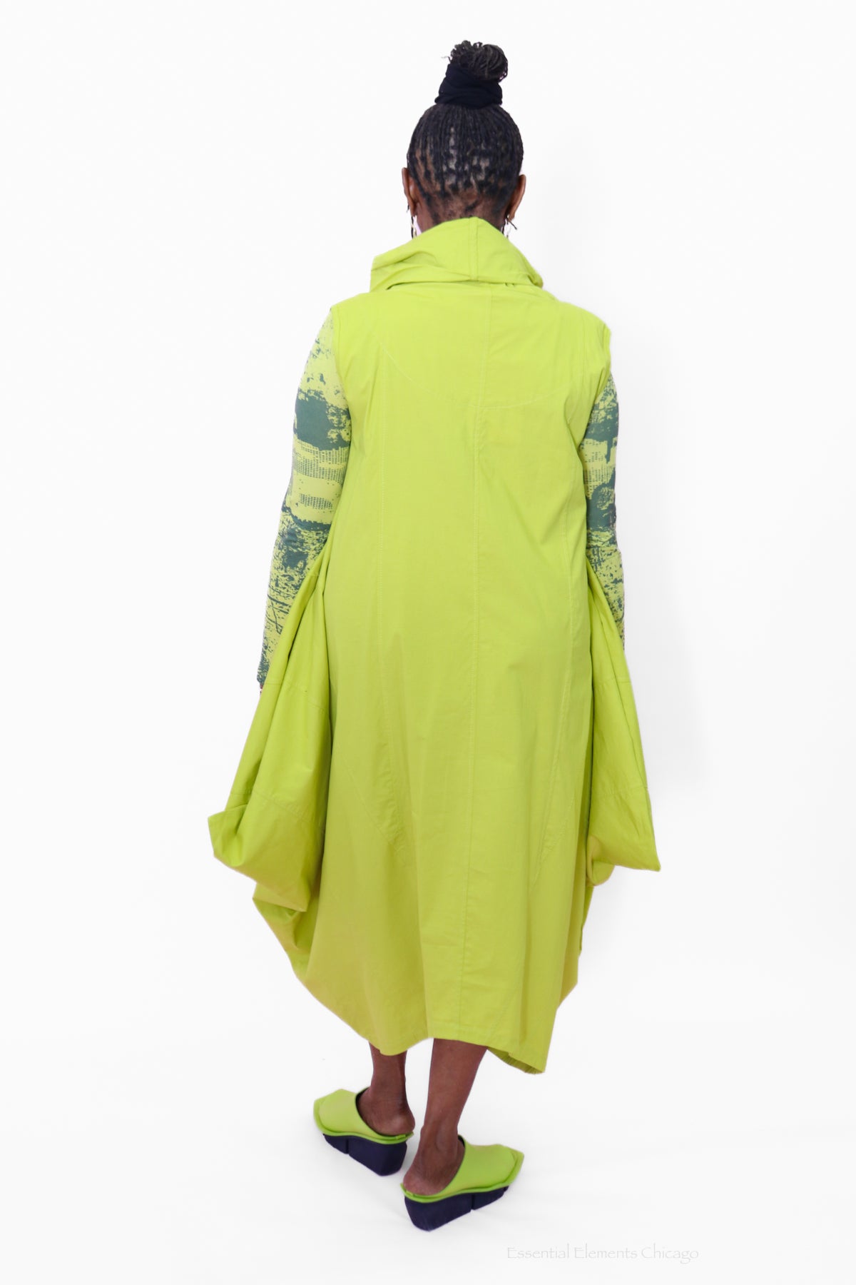 Zilberman Lemon Cowl Dress - Essential Elements Chicago