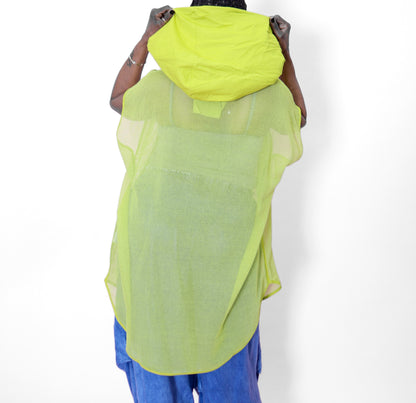 Zilberman Hooded Tunic, Lemon