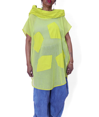 Zilberman Hooded Tunic, Lemon