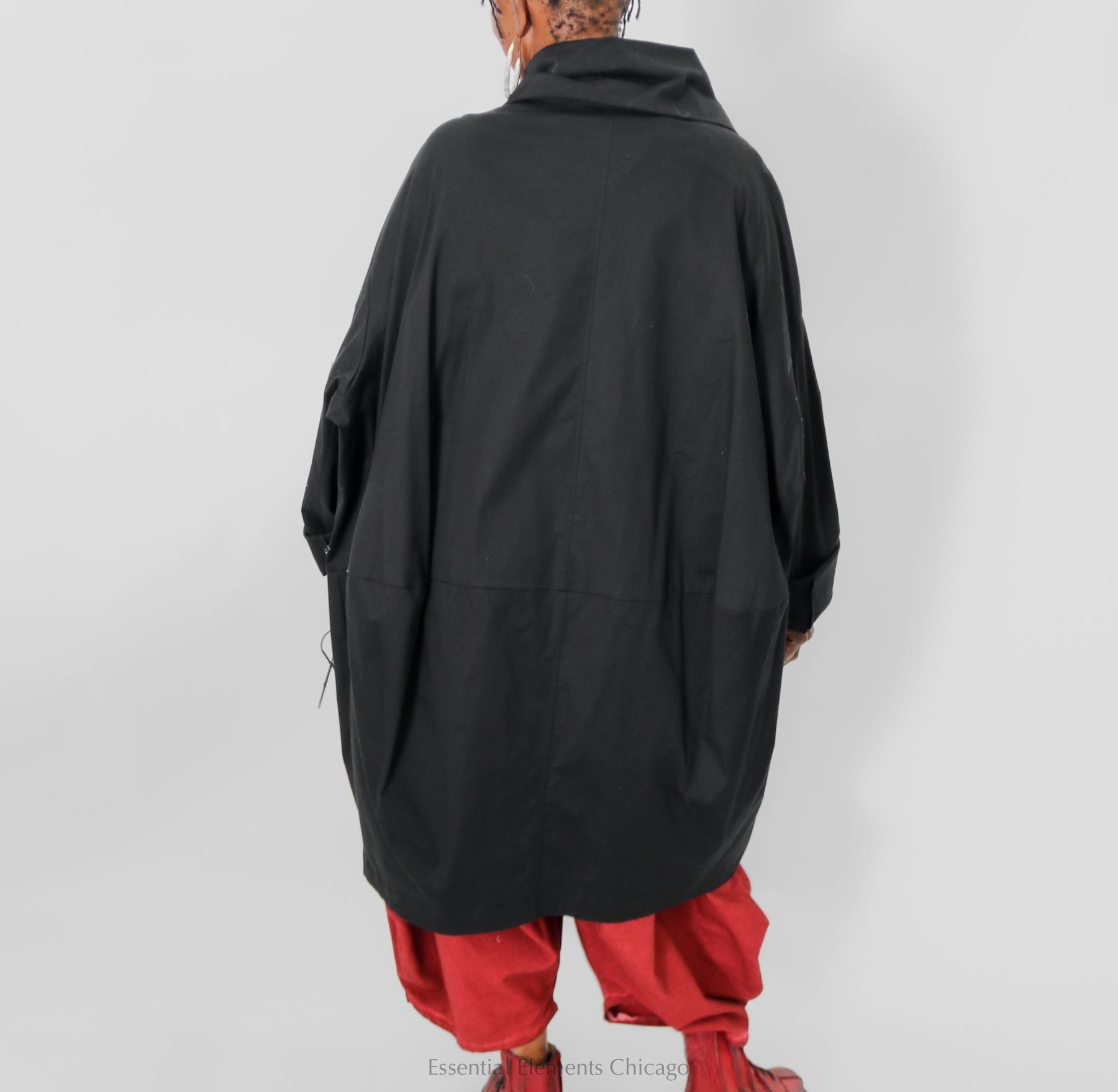 Zilberman Big Pocket Coat - Black - Essential Elements Chicago