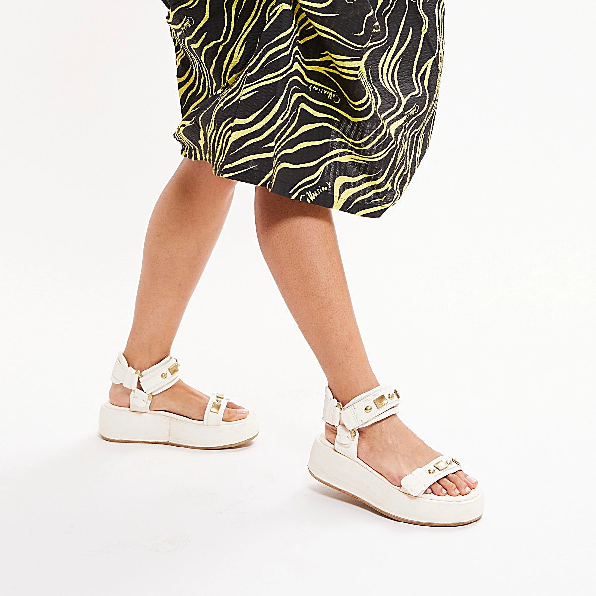 A.S.98 Fenix Platform Sandal, Milk - Essential Elements Chicago