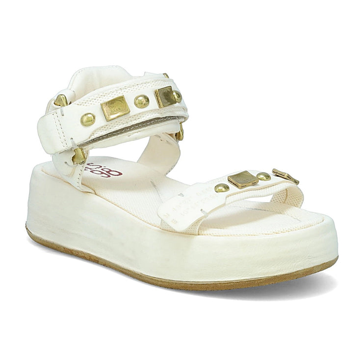 A.S.98 Fenix Platform Sandal, Milk - Essential Elements Chicago