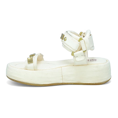 A.S.98 Fenix Platform Sandal, Milk - Essential Elements Chicago