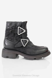 A.S.98 Loman Buckle Boots, Black - Essential Elements Chicago