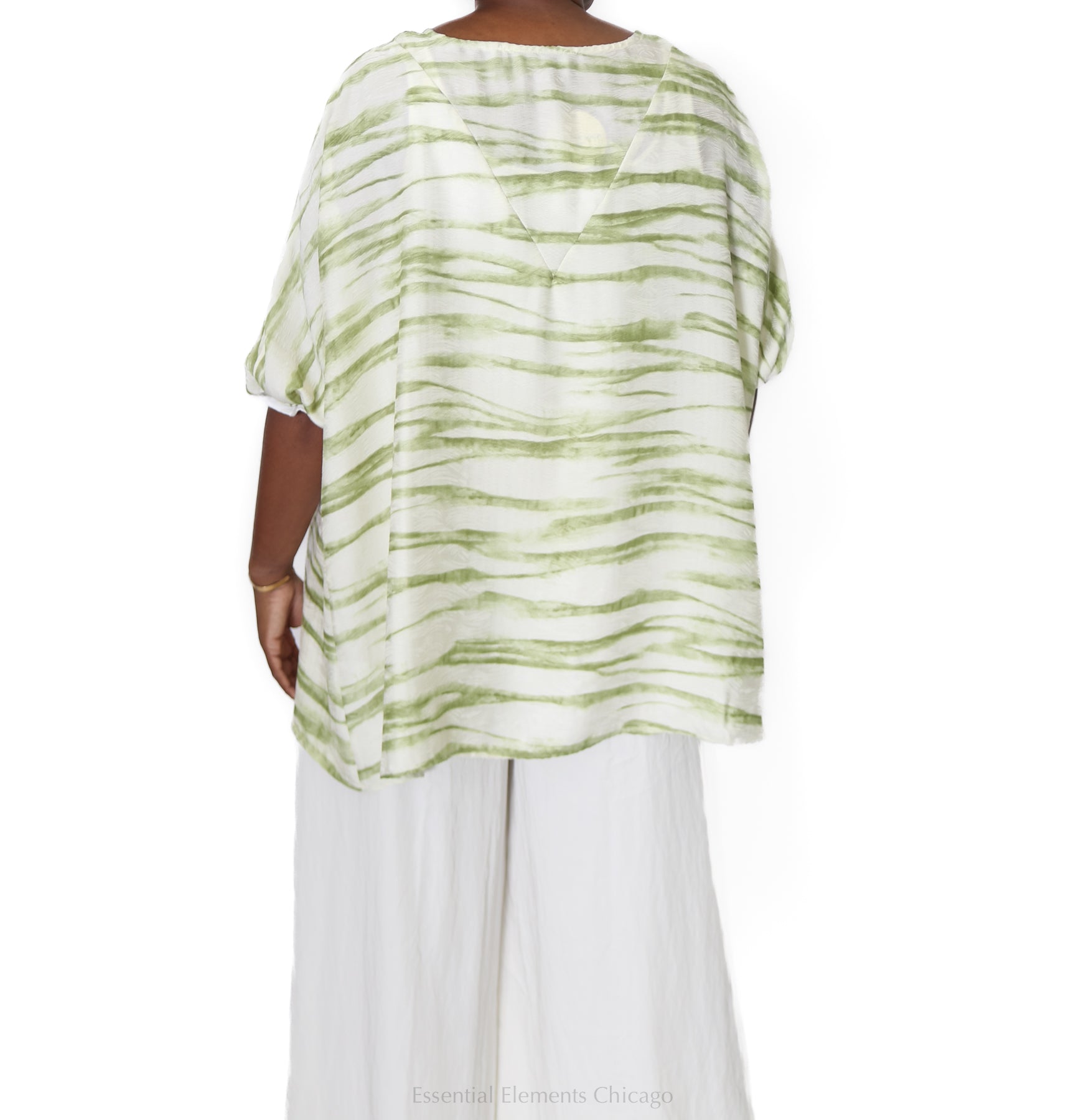Abstract Current Top, Lime - Essential Elements Chicago