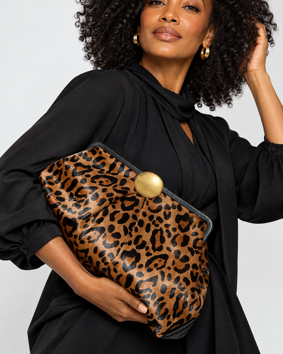 Aimee Full Circle Wildcat Haircalf XL Clutch - Essential Elements Chicago