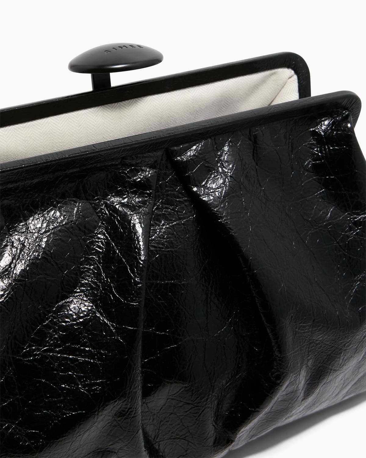 Aimee Full Circle XL Clutch – Black Crinkle - Essential Elements Chicago