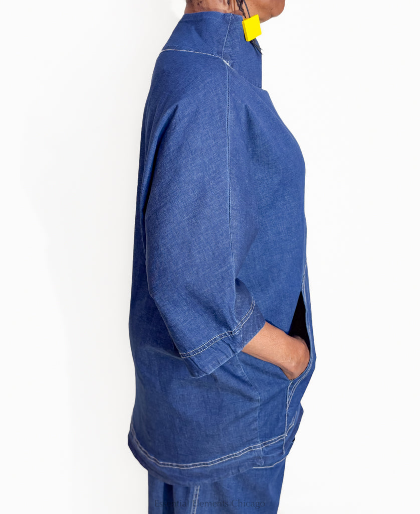 Alembika Boxy Denim Top