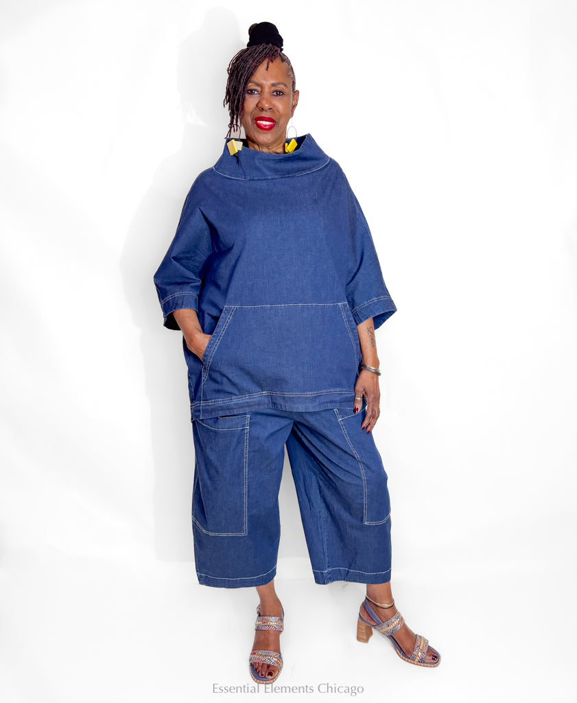 Alembika Boxy Denim Top