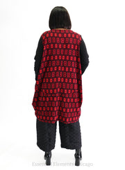 Alembika Cocoon Tunic, Red - Essential Elements Chicago