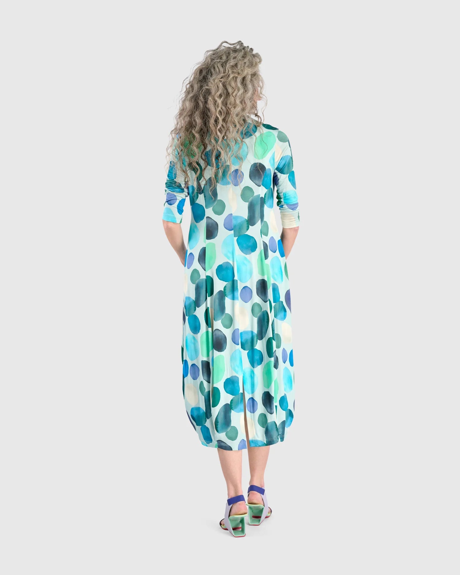 Alembika Coocon Aqua Dots Dress - Essential Elements Chicago