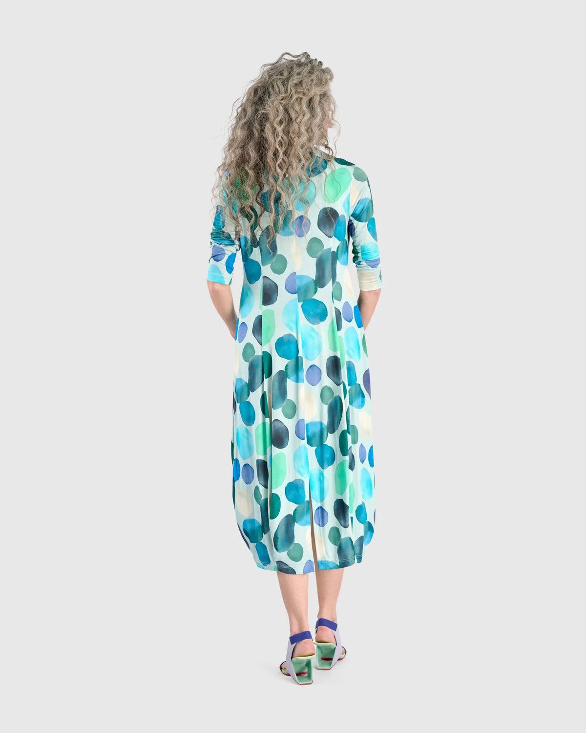 Alembika Coocon Aqua Dots Dress - Essential Elements Chicago
