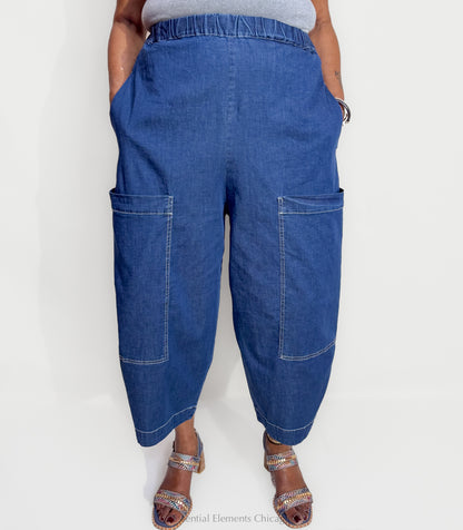 Alembika Denim Barrel Pants - Essential Elements Chicago
