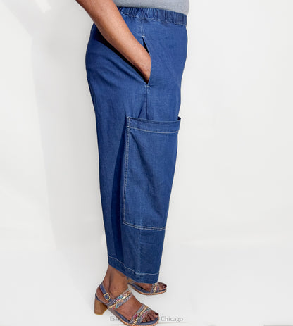 Alembika Denim Barrel Pants - Essential Elements Chicago