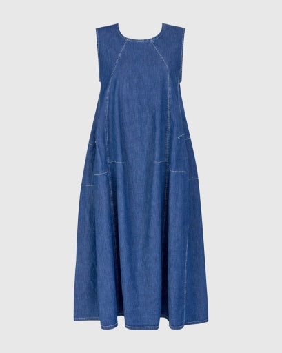 Alembika Denim Swing Dress - Essential Elements Chicago