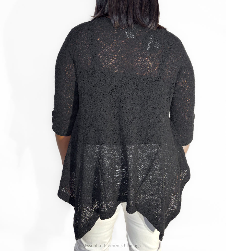 Alembika Lace Top, Black - Essential Elements Chicago