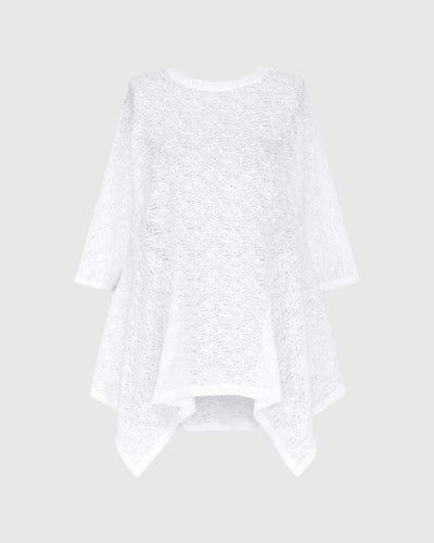 Alembika Lace Top, White - Essential Elements Chicago