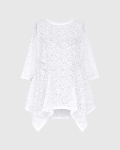 Alembika Lace Top, White - Essential Elements Chicago