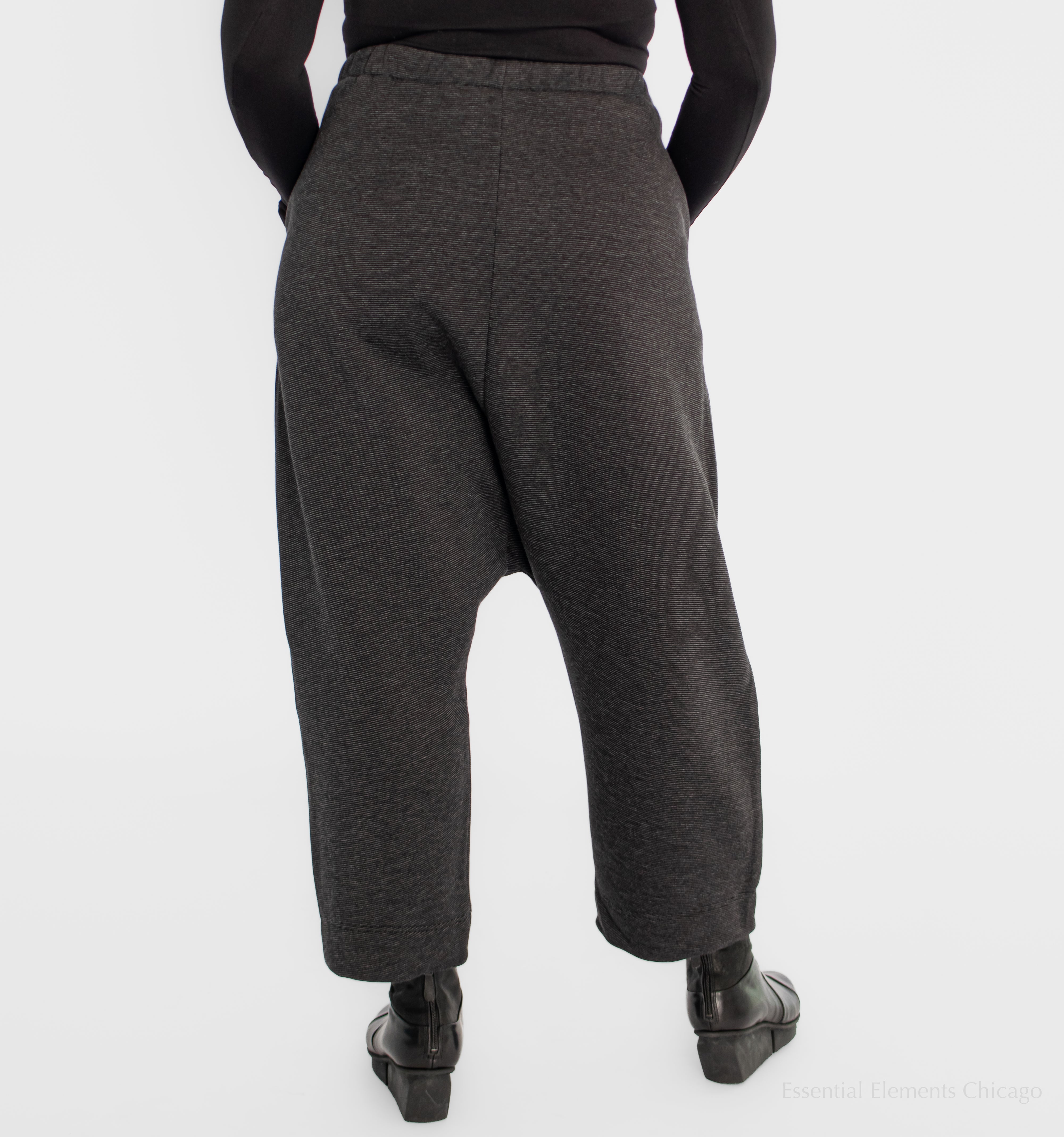 Alembika Urban Jersey Harem Pants, Graphite - Essential Elements Chicago