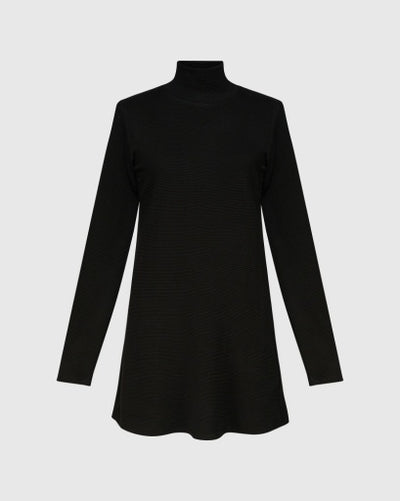 Alembika Urban Ribbed Turtleneck, Black - Essential Elements Chicago