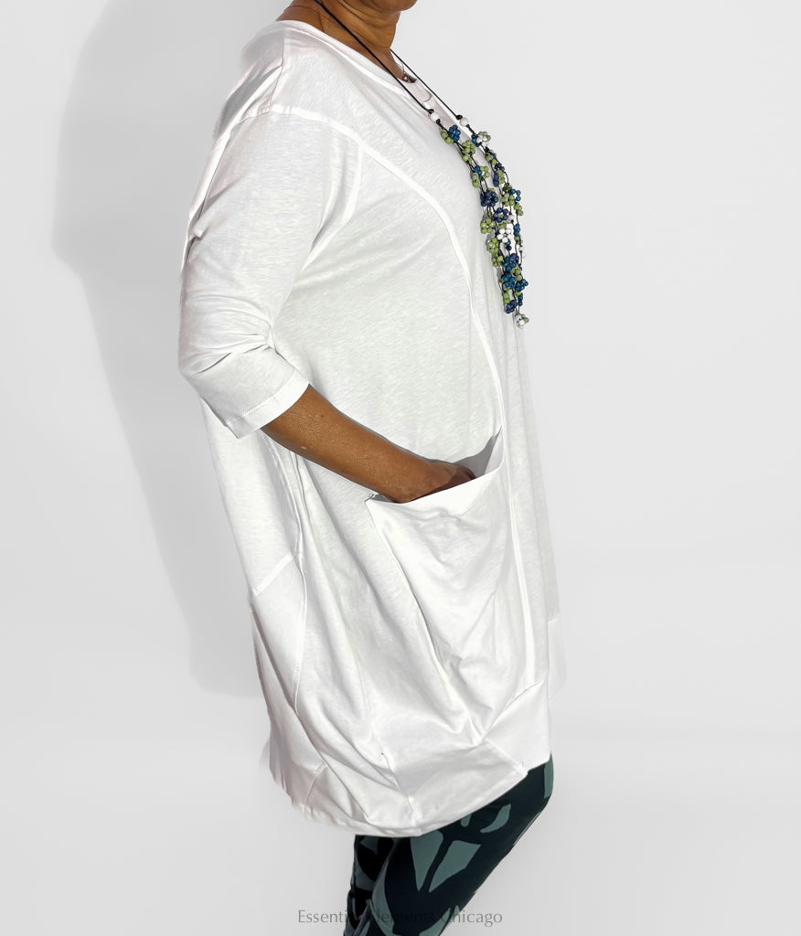 Alembika Urban Staple Tunic, White