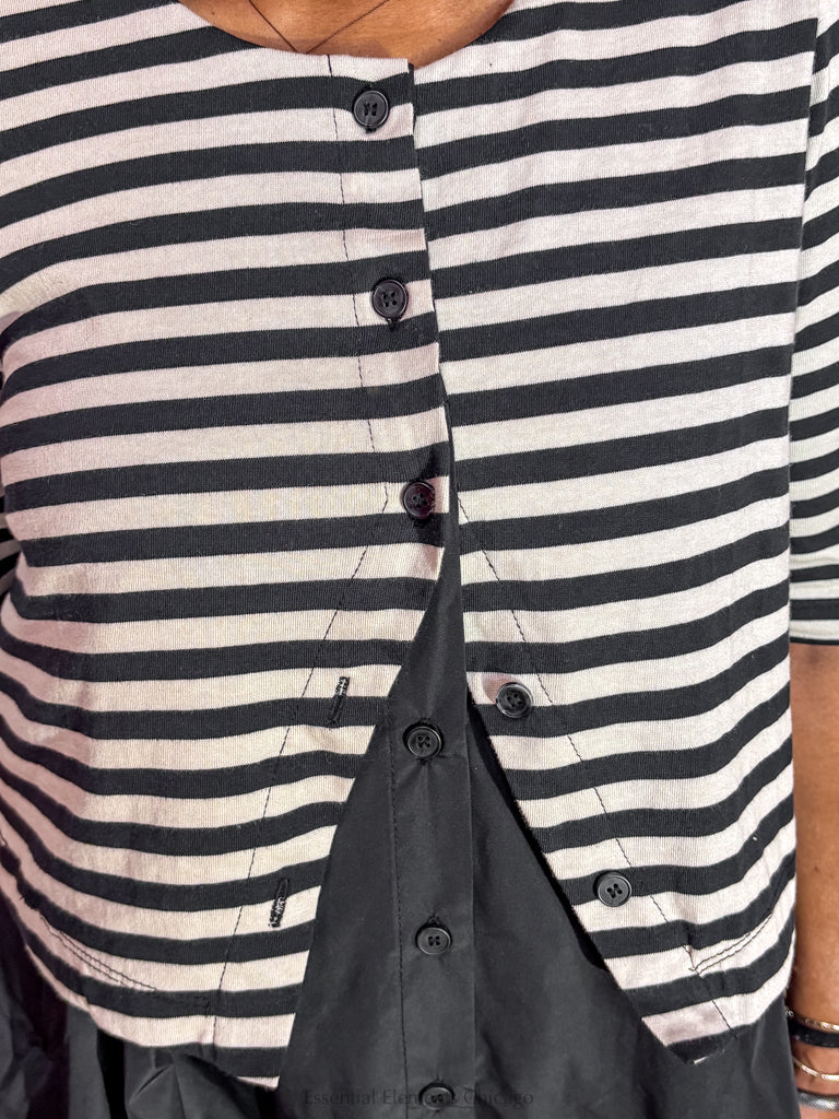 Alembika Urban Stripe Cardi Dress - Essential Elements Chicago