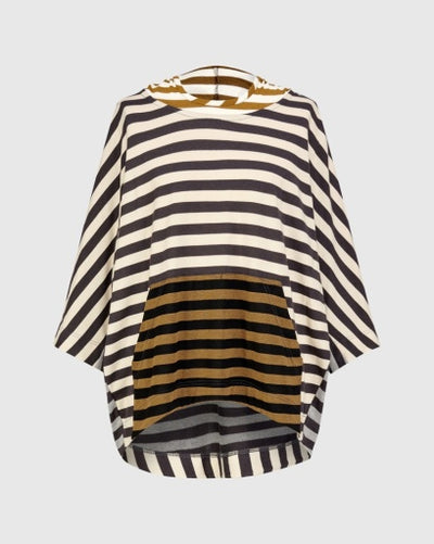 Alembika Urban Striped Hooded Top - Essential Elements Chicago