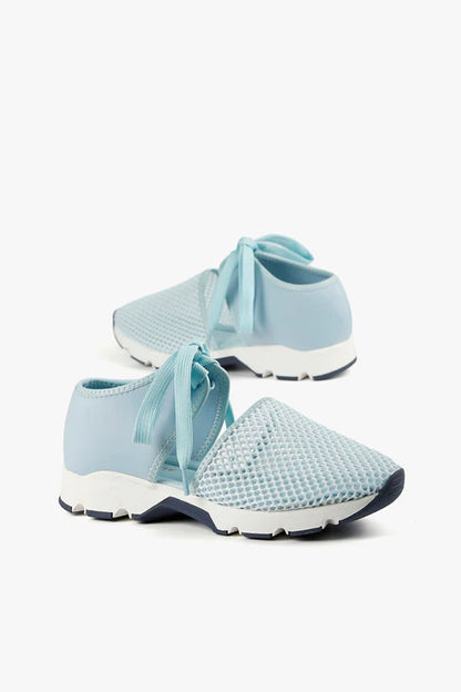 All Black Amazing Mesh Sneaker, Blue - Essential Elements Chicago