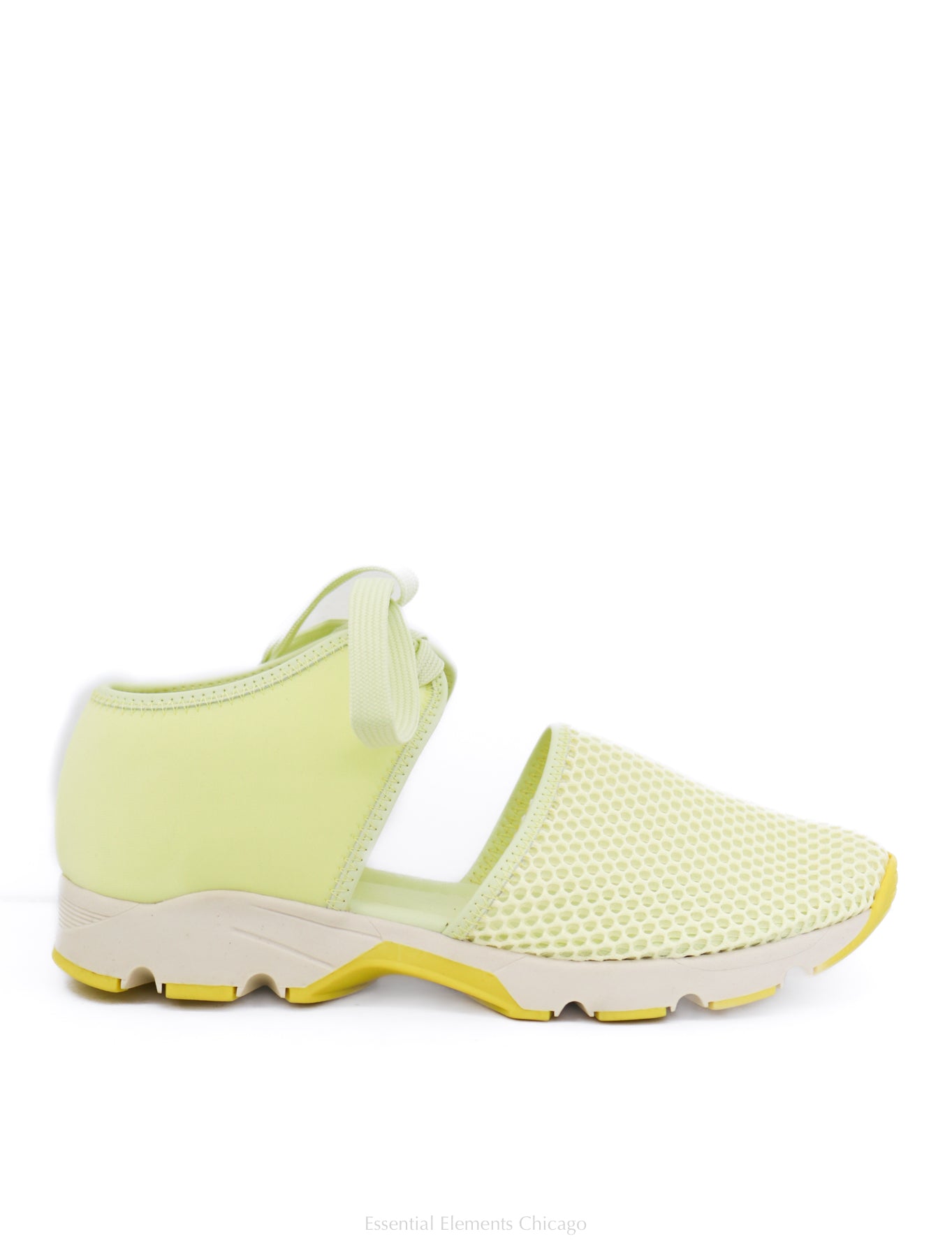 All Black Amazing Mesh Sneaker, Yellow - Essential Elements Chicago