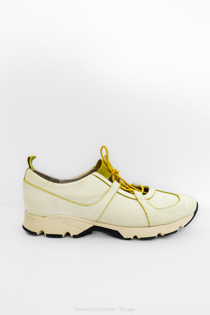 All Black Ghillie Sneaker - Beige - Essential Elements Chicago