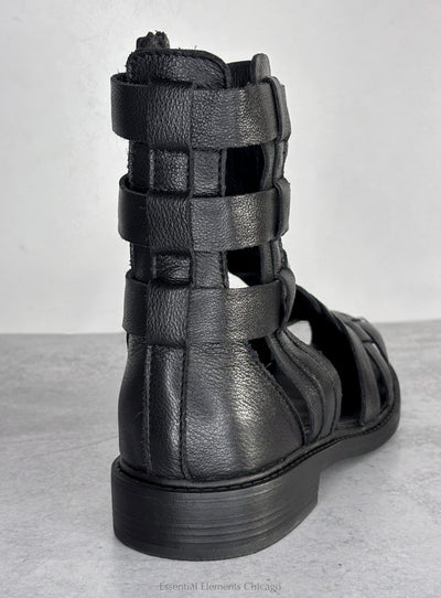 All Black Glad 26 Gladiator Sandal - Essential Elements Chicago
