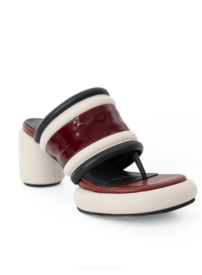 All Black Mod Bold Band Sandal - Essential Elements Chicago