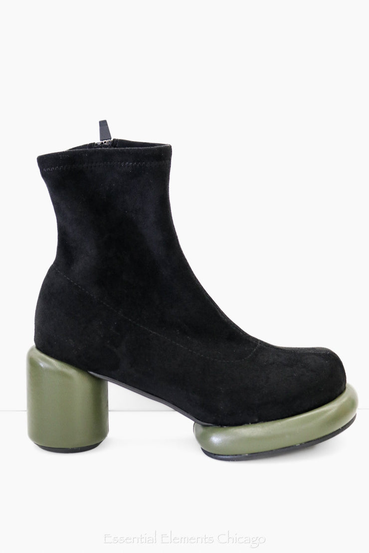 All Black Mod Stretch Bootie, Green - Essential Elements Chicago