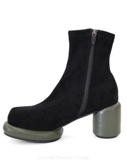 All Black Mod Stretch Bootie, Green - Essential Elements Chicago