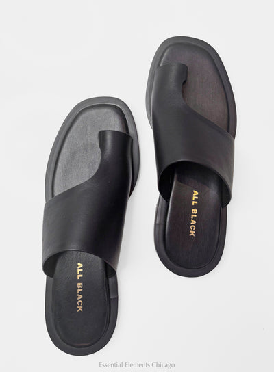 All Black One Side Slide, Black - Essential Elements Chicago