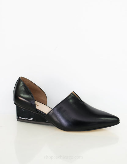 All Black Square Split Wedge - Essential Elements Chicago