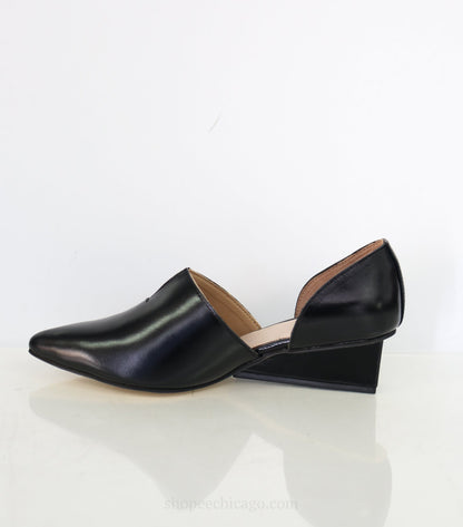 All Black Square Split Wedge - Essential Elements Chicago