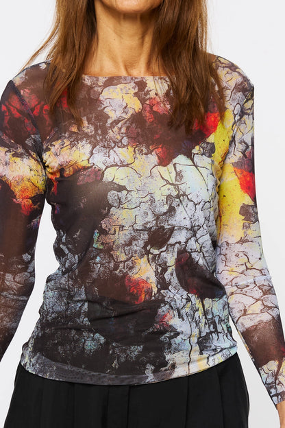 AMB NudiTee Top, Obsidian