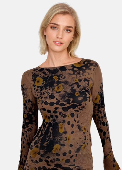 AMB Wild Floral Second Skin Top